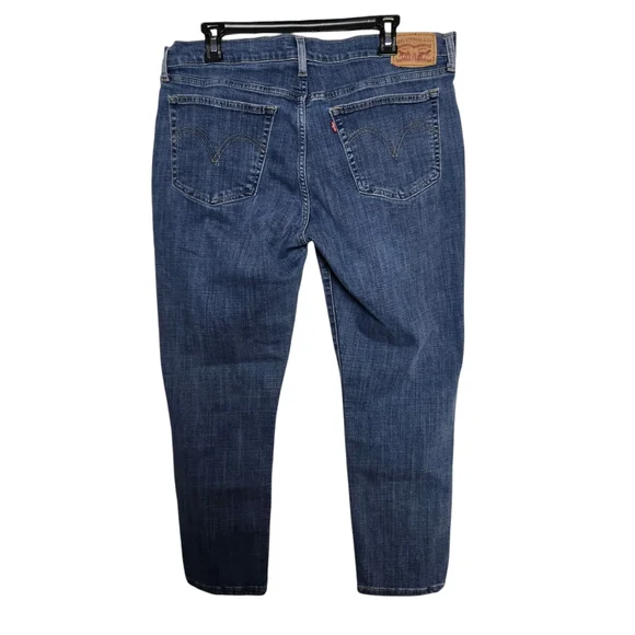 Levi's Women's Boyfriend Jeans - Blue - Picture 1 of 7